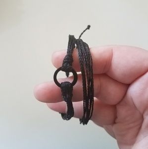 Set of 2 black Pura Vida bracelets